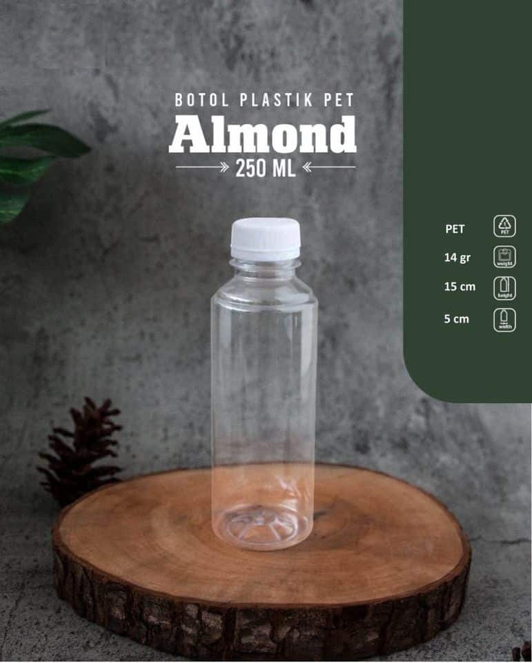 botol almond 250 ml